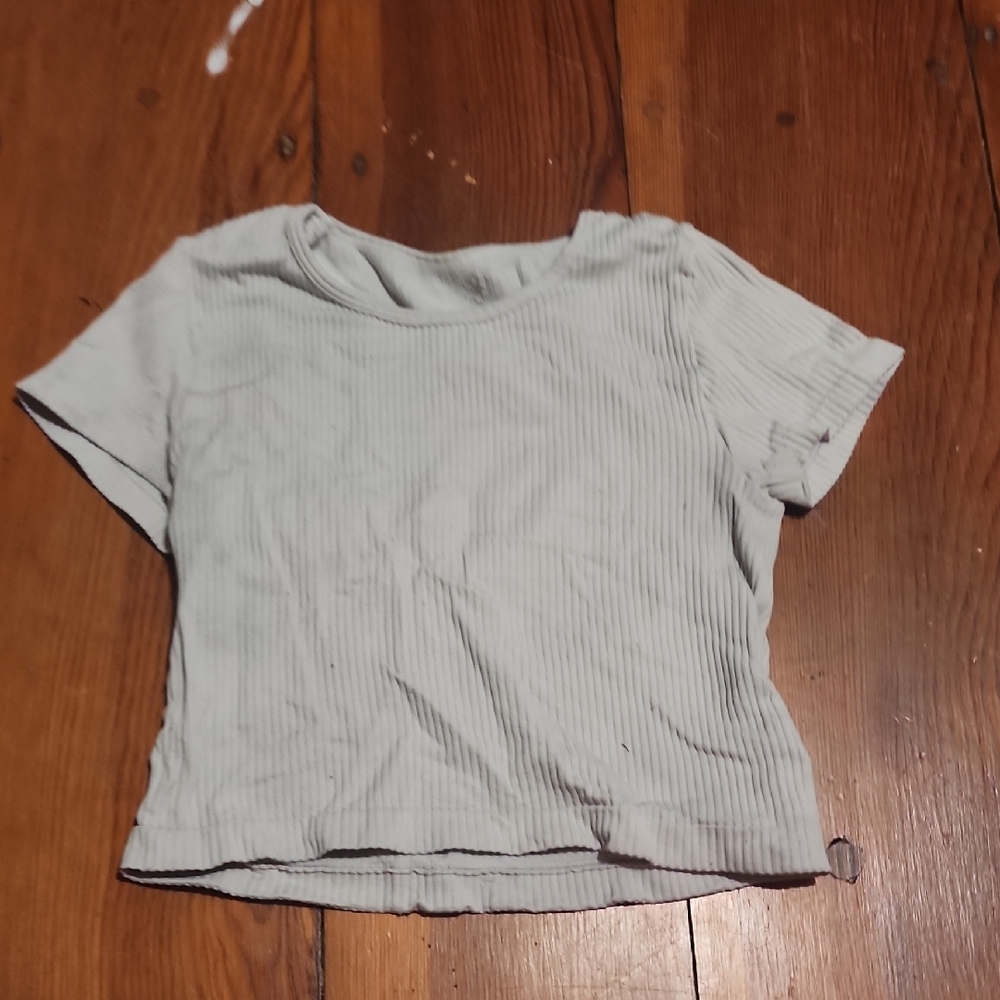 Women's Ribbed Short Sleeve Top